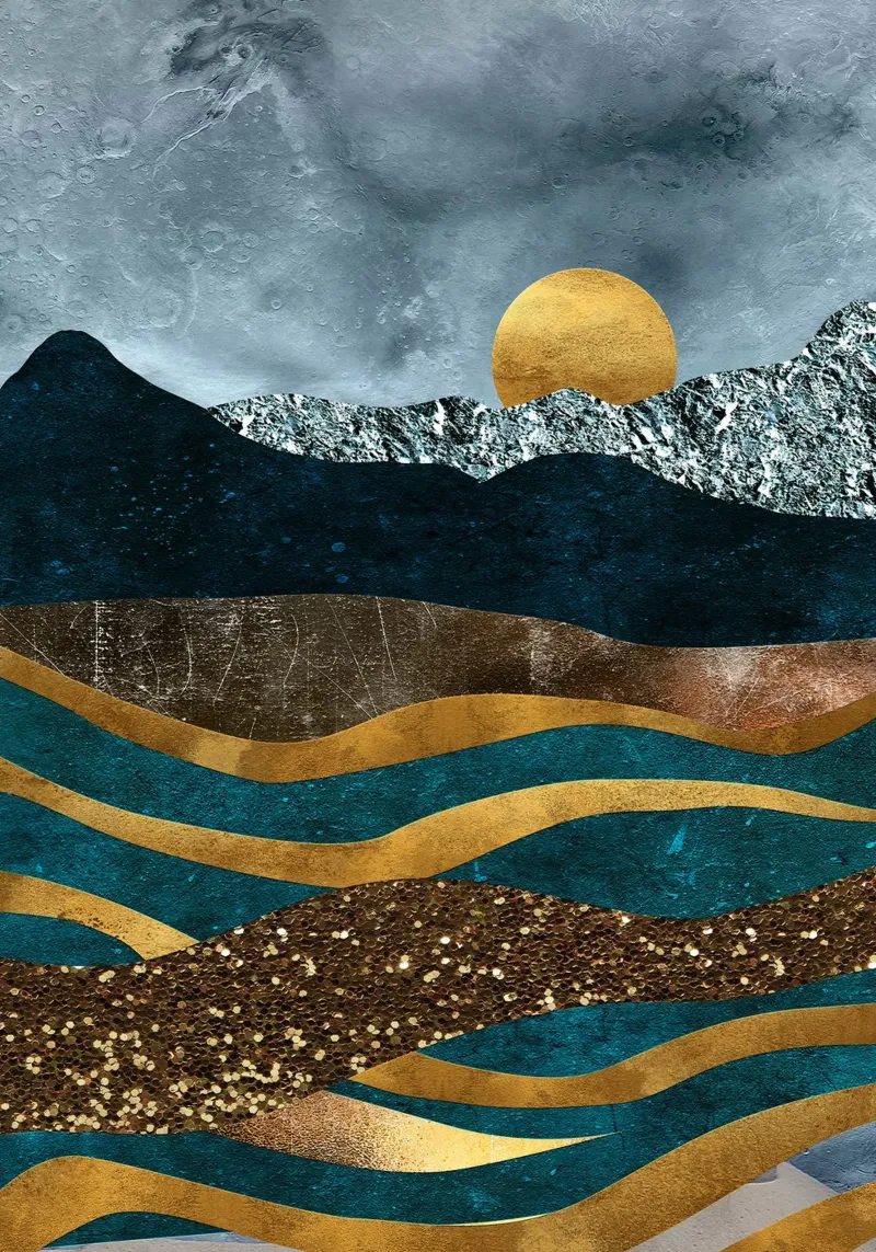 abstract surrealist landscape pellicola backlit da vintageshop