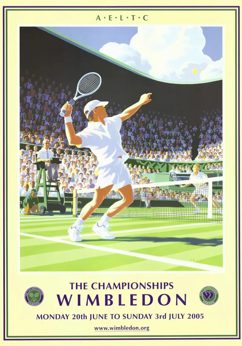 Poster dei Campionati di Wimbledon 2005 pellicola backlit da aijanurmine