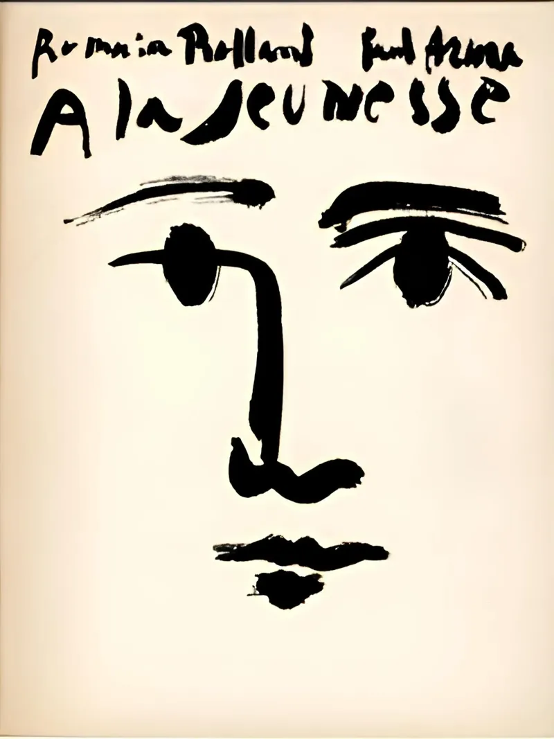 Picasso A la Jeunesse Black White Minimalist Art Print hahnemühle by homdeco