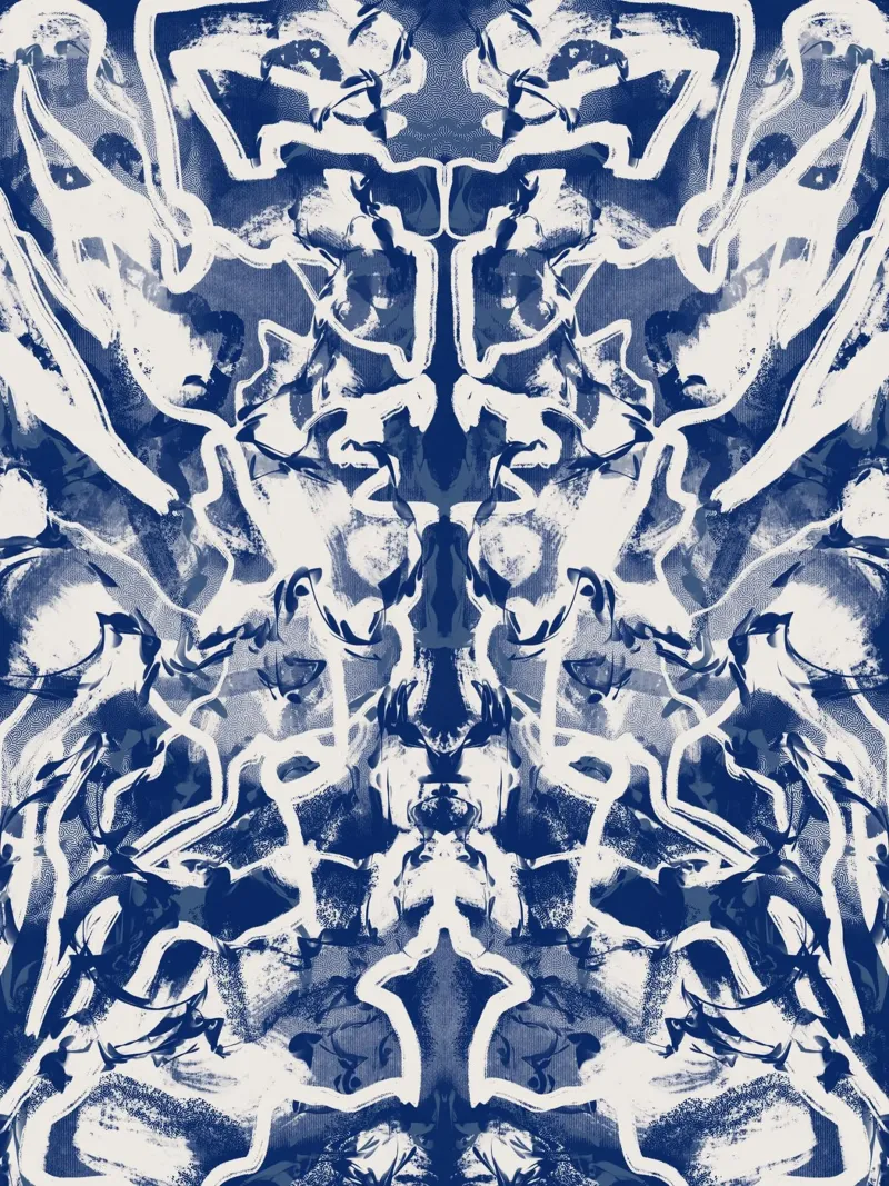 Cina blu rorschach 04 pellicola backlit da Little Dean