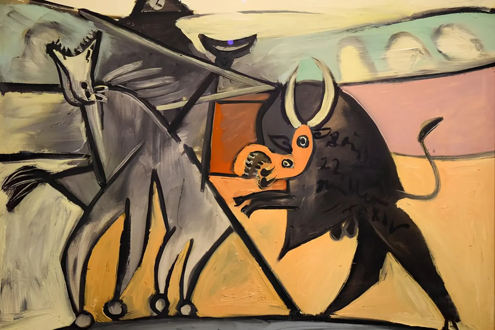 Picasso Minotauromaquia Cubista Corrida de Toros Impresión Abstracta hahnemühle de homdeco