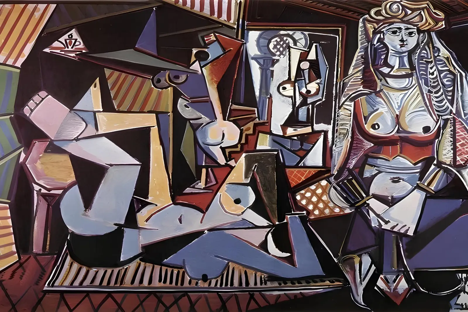 Picasso Les Femmes d'Alger Capolavoro cubista pellicola backlit da homdeco