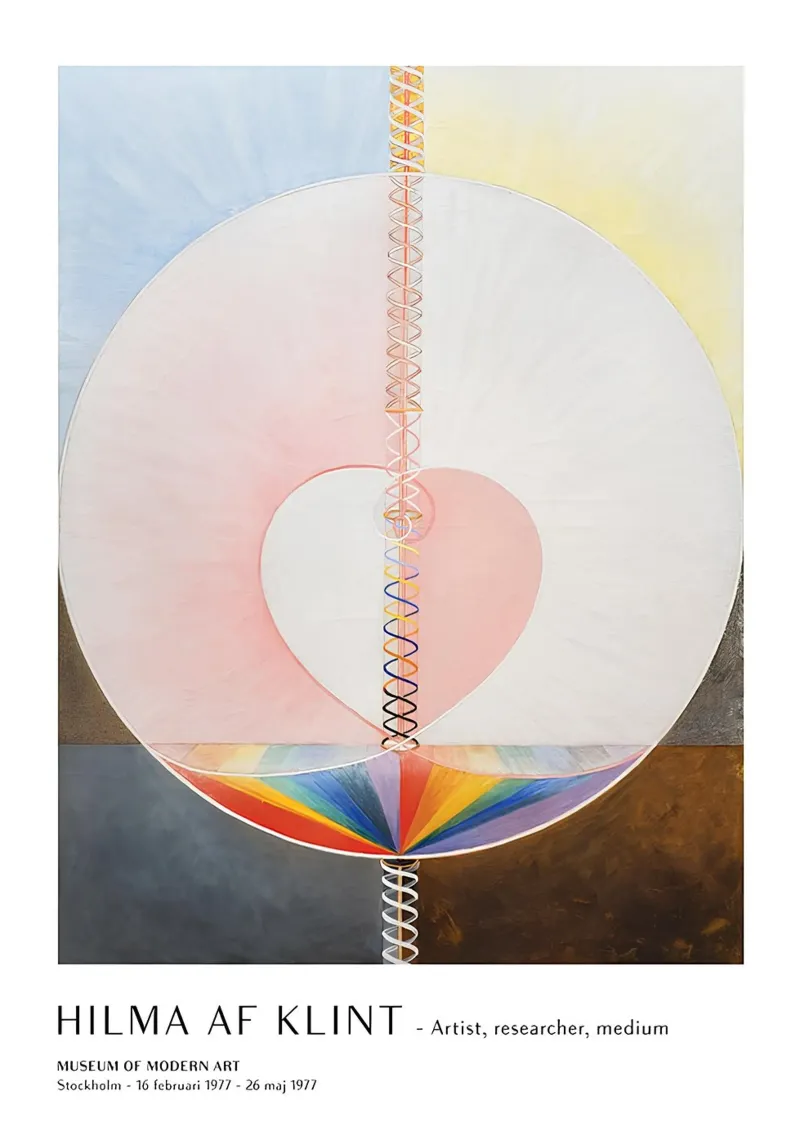 Hilma af Klint Tree of Knowledge Abstract Art Print hahnemühle by homdeco