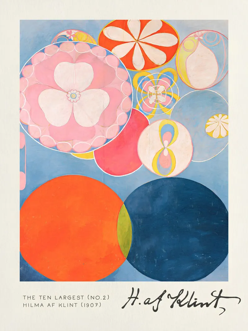 Hilma af Klint I dieci più grandi n. 2 Astratto d'infanzia plexiglass da homdeco