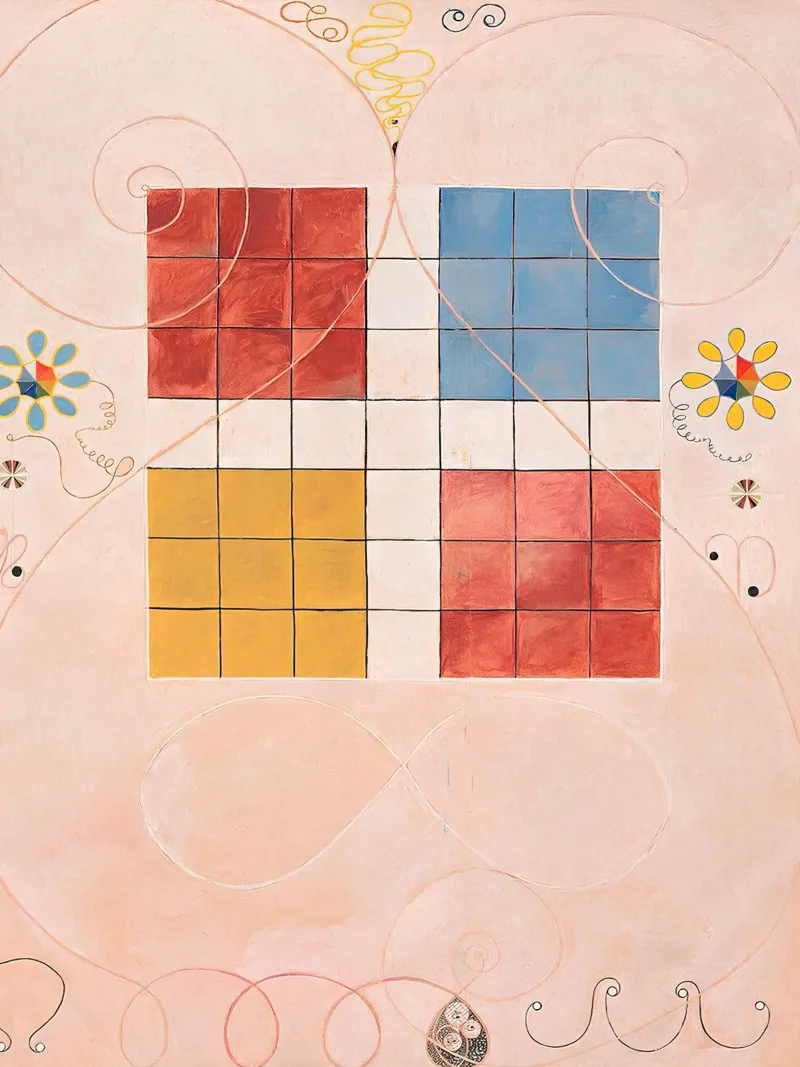 Hilma af Klint Evolution Grid Abstract Symbolic Art Hahnemühle von homdeco