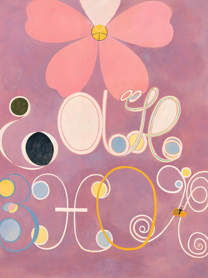 Hilma af Klint I dieci più grandi n. 5 L'età adulta Abstract pellicola backlit da homdeco