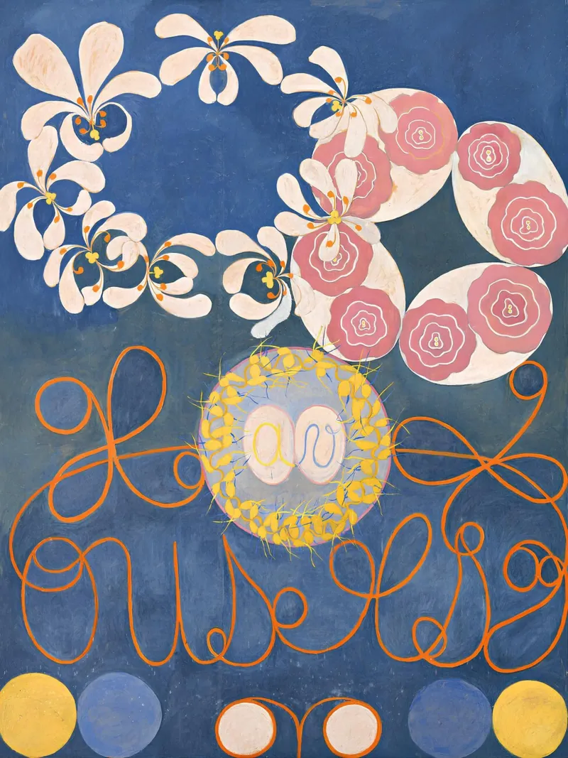 Hilma af Klint I dieci più grandi n. 1 Astratto dell'infanzia pellicola backlit da homdeco