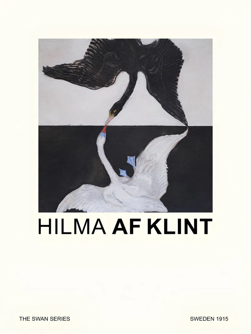 Hilma af Klint The Swan Series Abstract Dualism canvas by homdeco