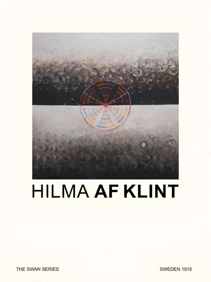 Hilma af Klint The Swan Series Cosmic Abstract 1915 canvas by homdeco