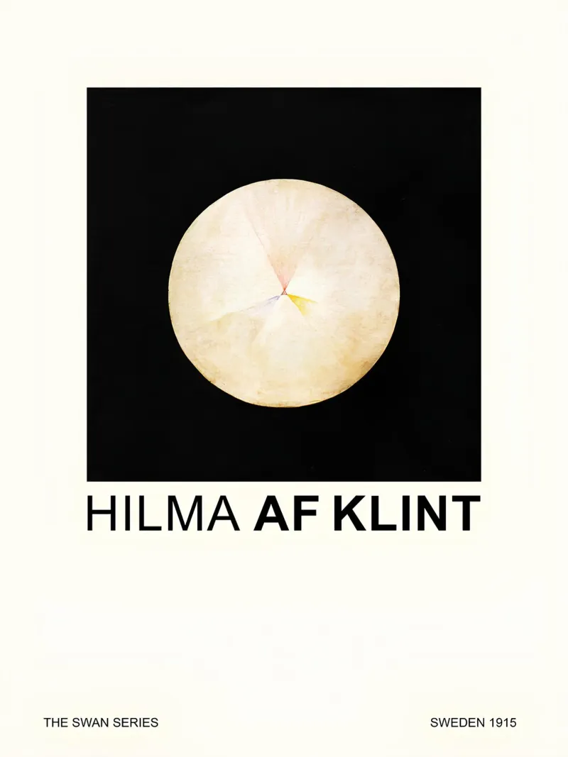 Hilma af Klint The Swan Series Cosmic Circle canvas by homdeco
