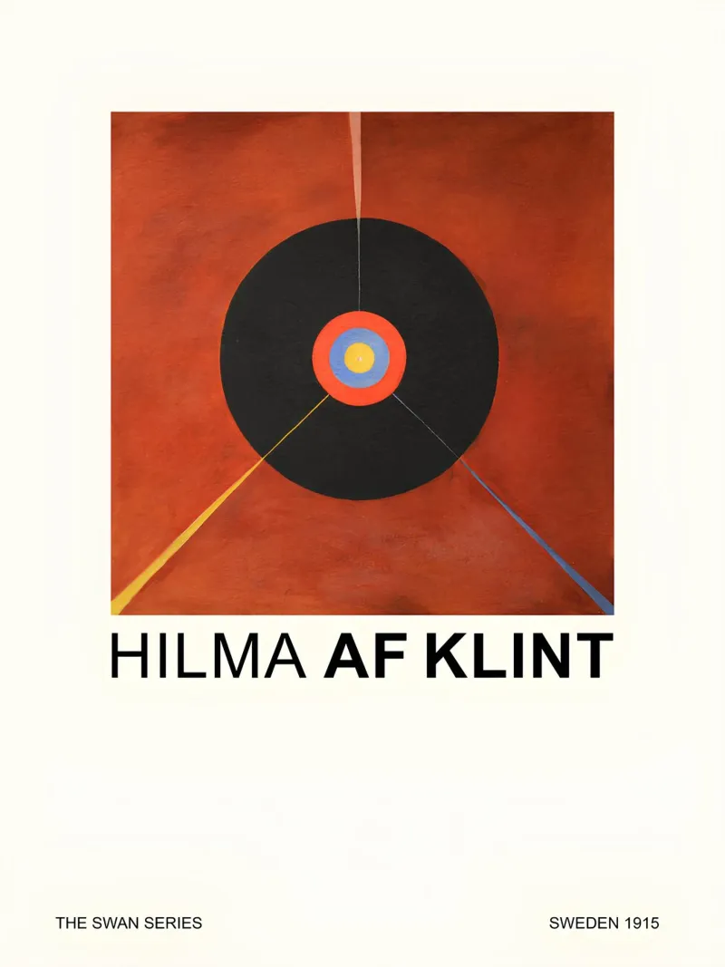 Hilma af Klint The Swan Series Cosmic Target hahnemühle by homdeco