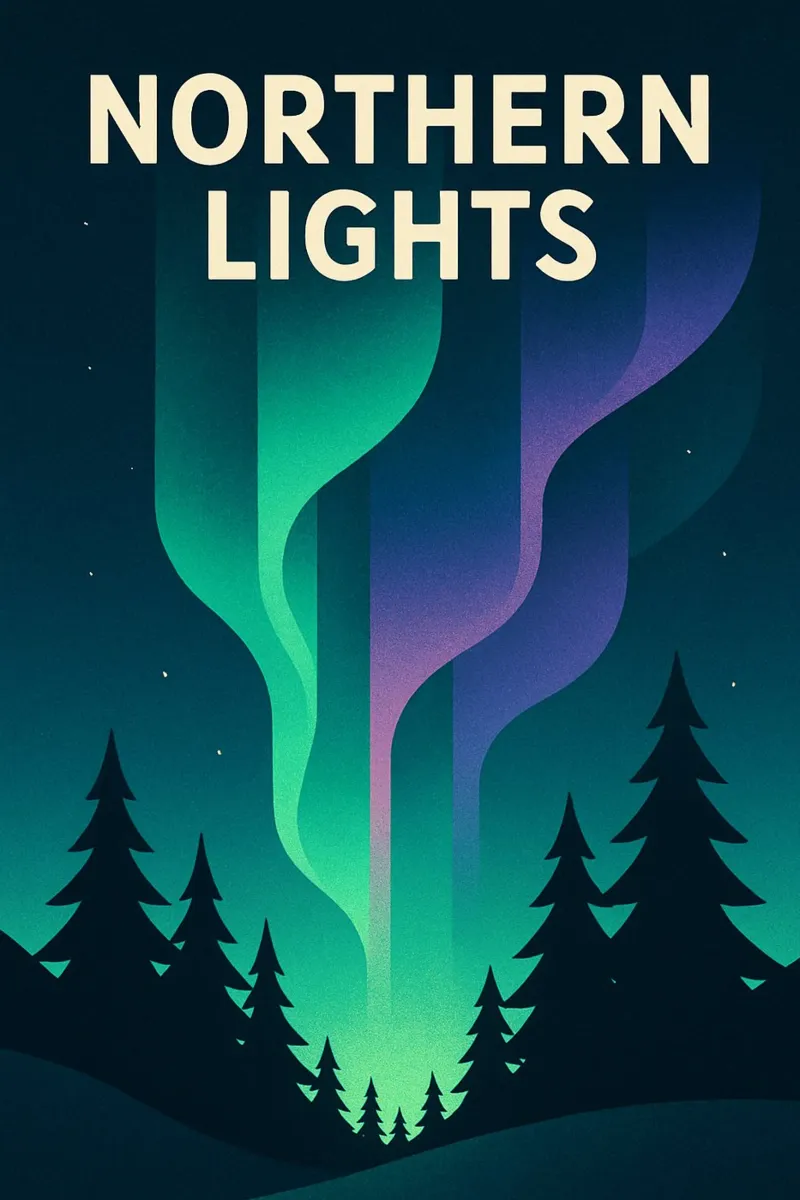 NORTHERN LIGHTS - Bringing the magic of the boreal to your home canvas by JETLAG | affiches voyage