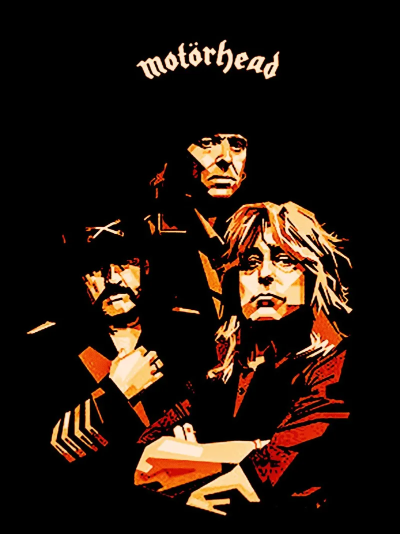 Lemmy Kilmister du groupe de rock Motörhead 3 film rétro-éclairé de music soul