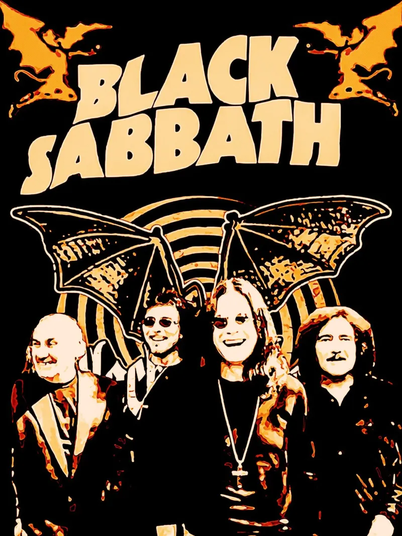 Ozzy Osbourne black sabbath metal band musica poster da music soul