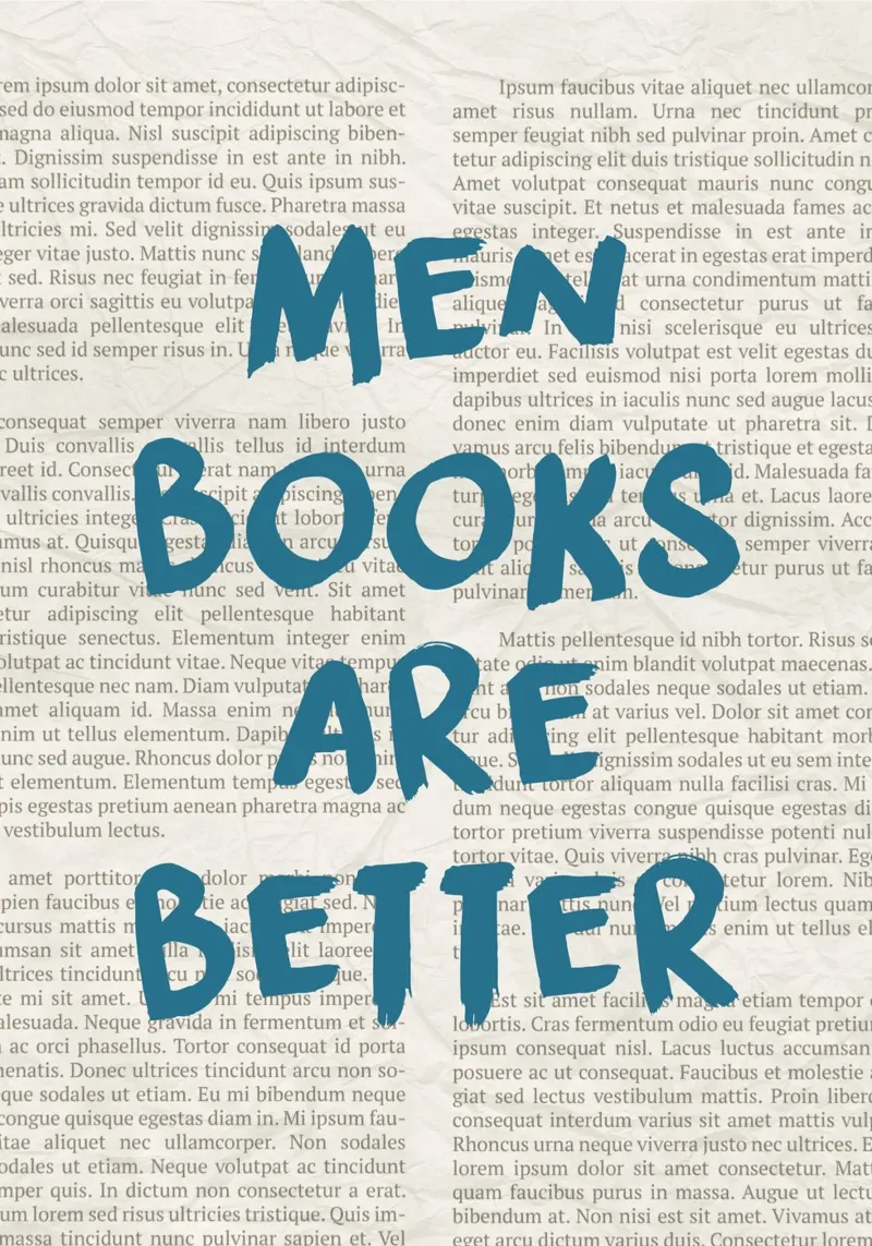 "Männer sind besser" Provokatives Statement Poster - Text Art Hahnemühle von vintagepod