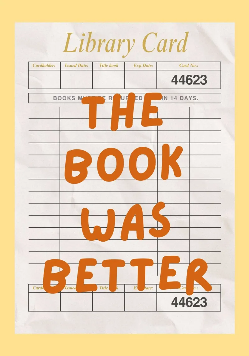 "The Book Was Better" Library Card Art Print canvas by vintagepod