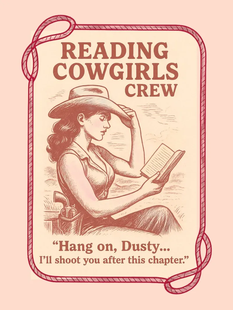 Reading Cowgirls Crew: hang on Dusty poster with aluminum frame by Taika Tori Art