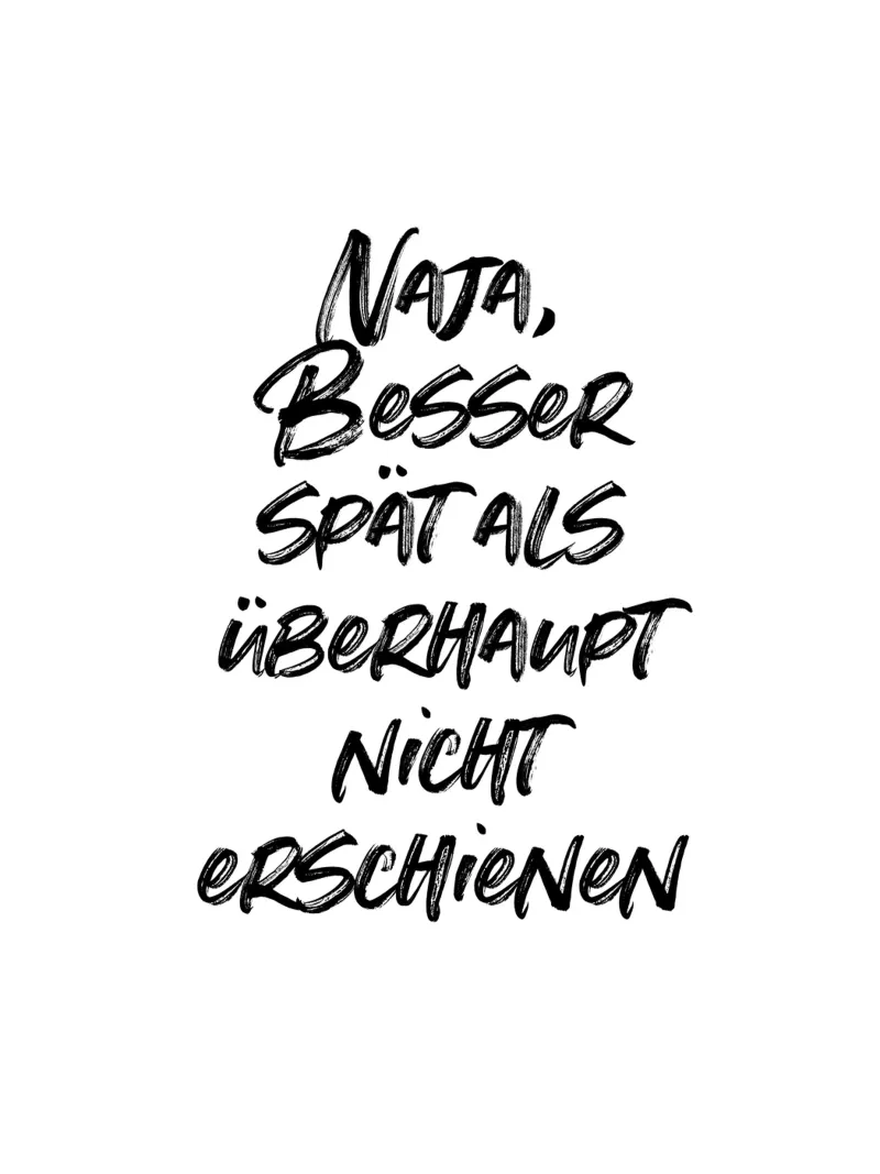 Naja, besser spät als überhaupt nicht erschienen plexiglass da just typo