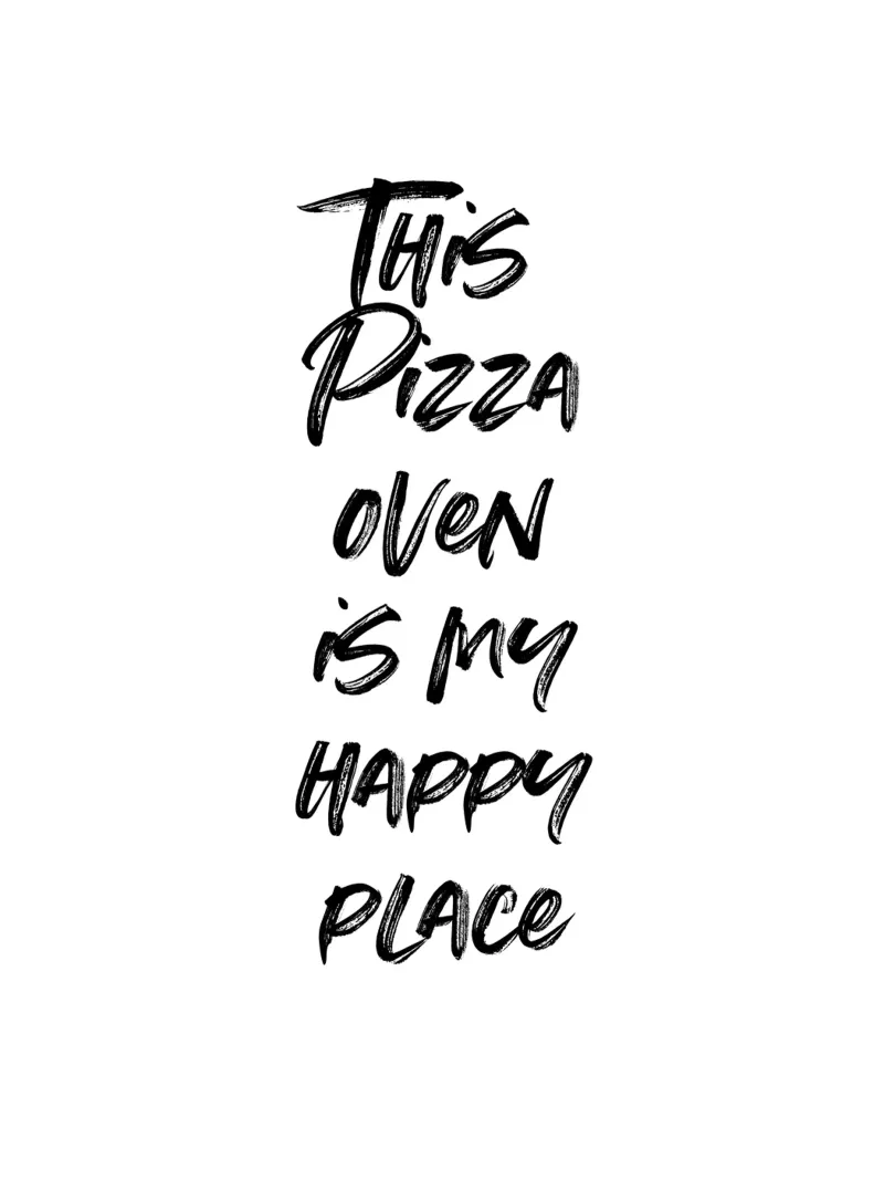 This pizza oven is my happy place | minimalistic design metacrilato de just typo