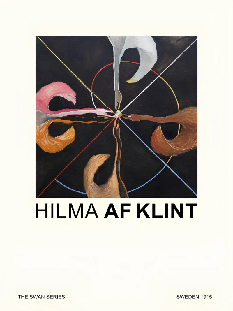 Hilma af Klint "The Swan" Abstract Art Print canvas by homdeco