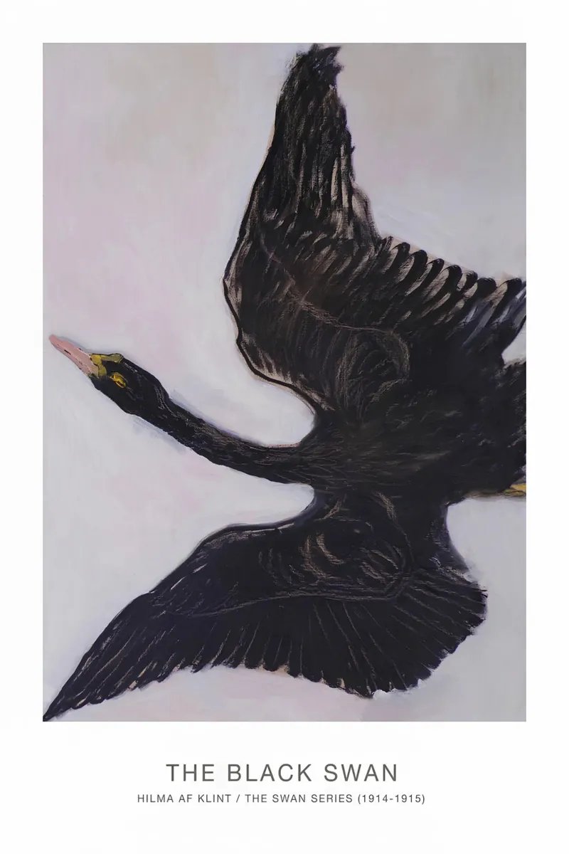 Hilma af Klint "Black Swan" Dynamic Flight Print canvas by homdeco