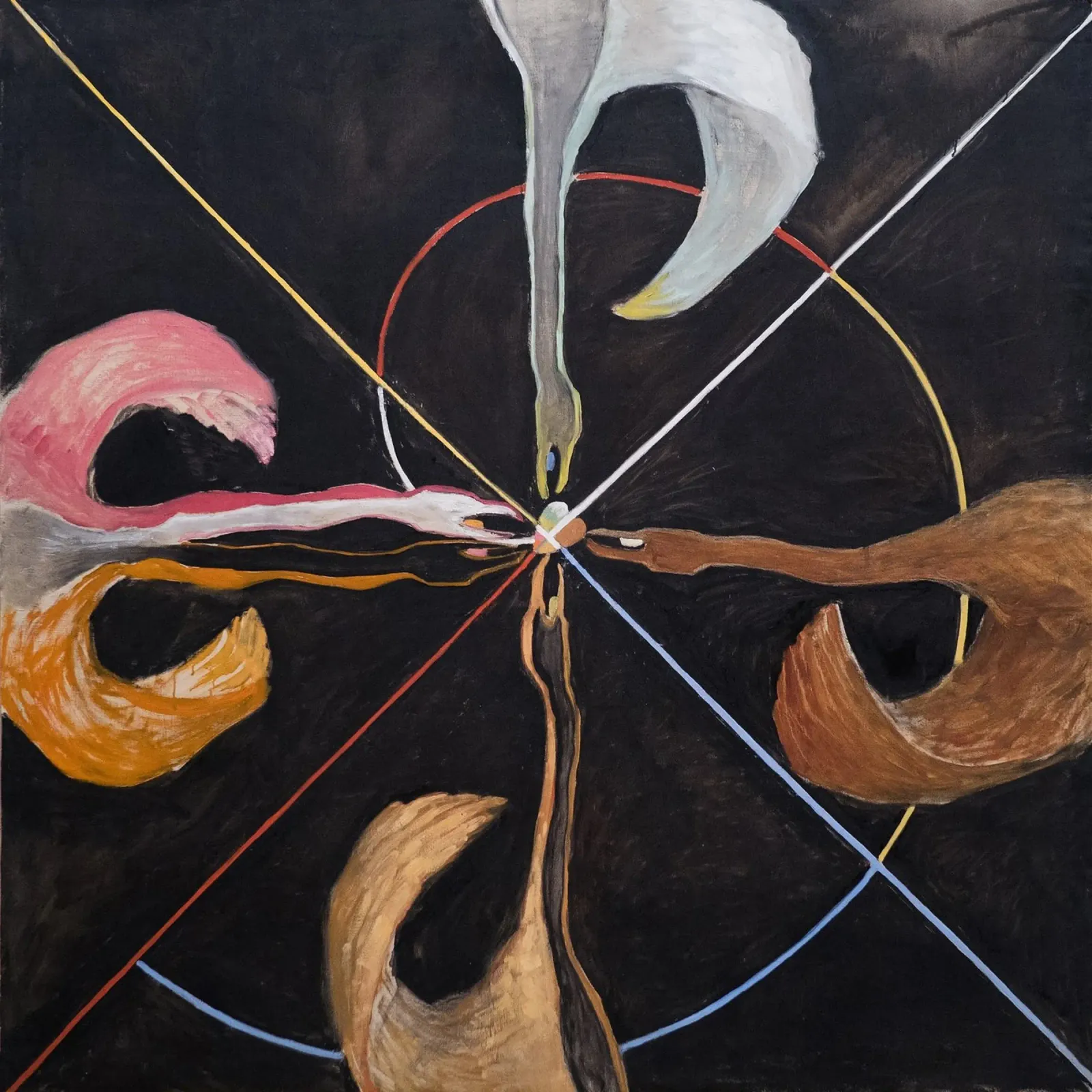 Hilma af Klint "The Swan No. 7" Cosmic Convergence Print canvas by homdeco