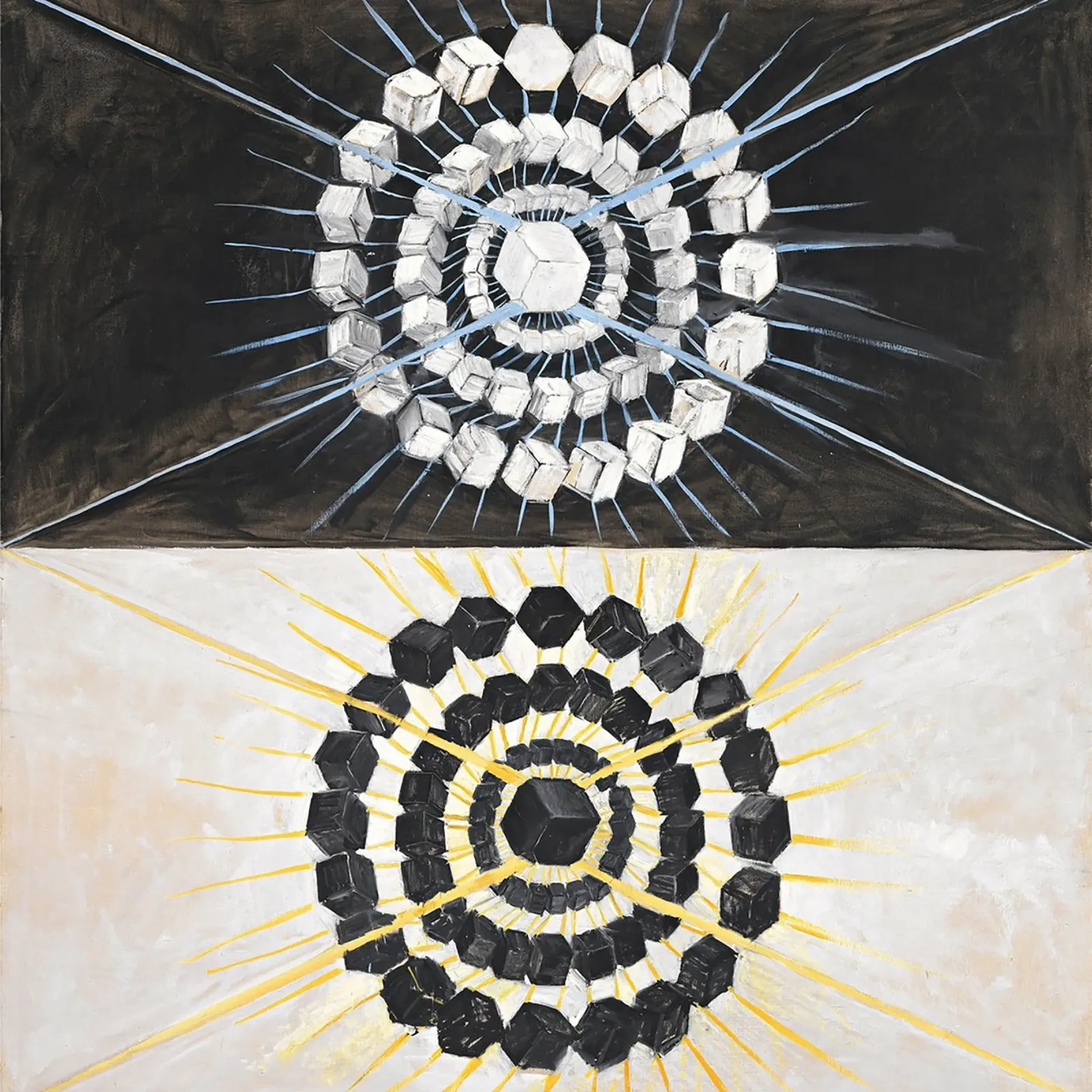 Hilma af Klint "Cigno n. 8" Dualità cosmica Astratto pellicola backlit da homdeco