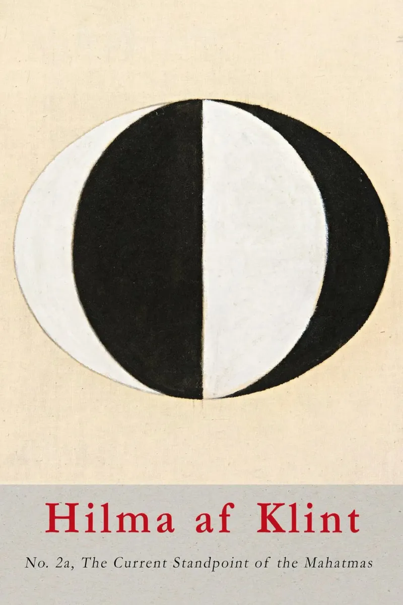 Hilma af Klint "Mahatmas" Poster astratto sulla dualità pellicola backlit da homdeco