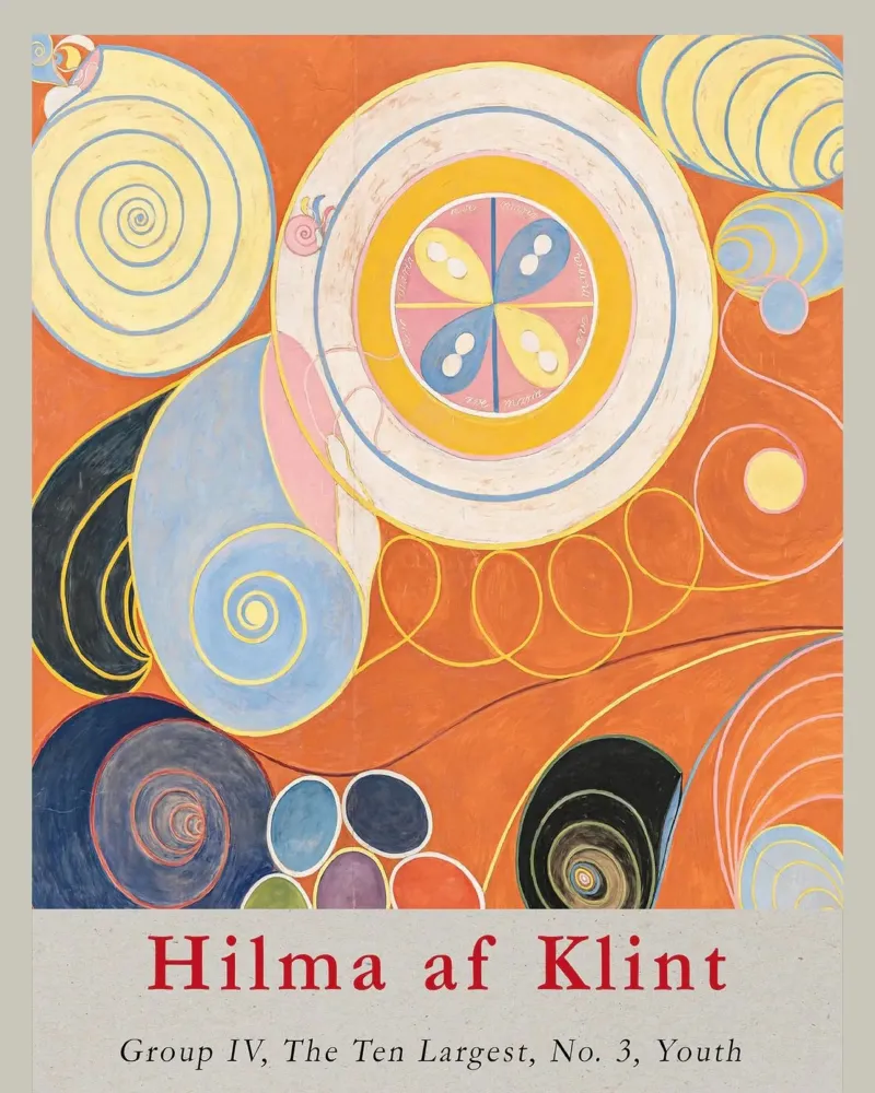 Hilma af Klint "Gioventù n. 3" Poster astratto a spirali pellicola backlit da homdeco