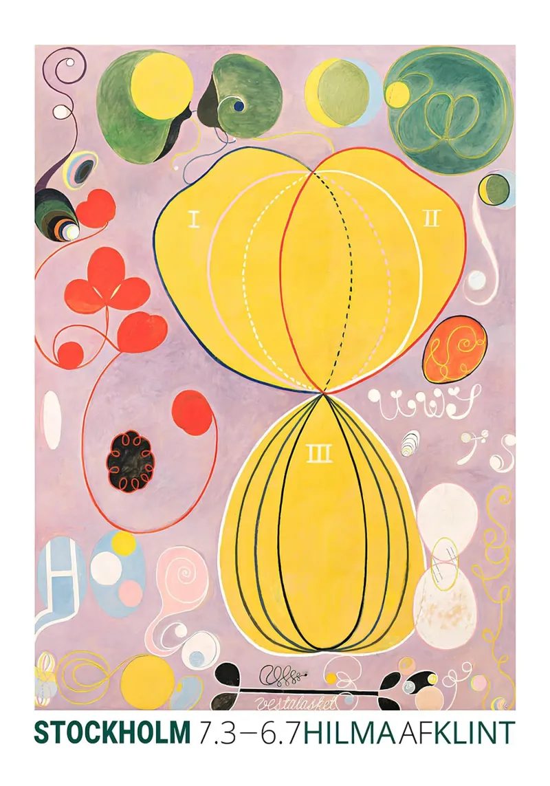 Hilma af Klint "Erwachsensein" Abstrakte Lebensreise Hahnemühle von homdeco