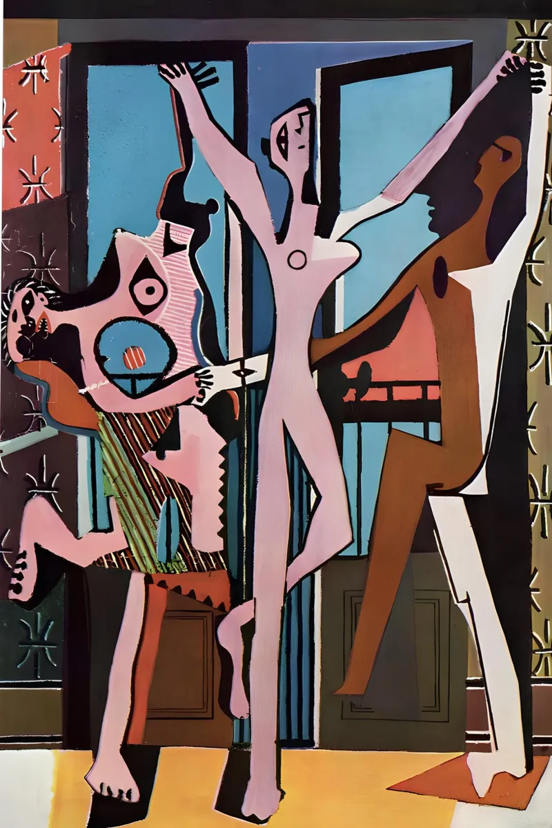 Picasso "The Dance" Cubist Joy Abstract canvas by homdeco