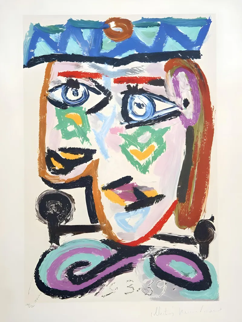 Picasso "Testa astratta" Pittura espressiva plexiglass da homdeco