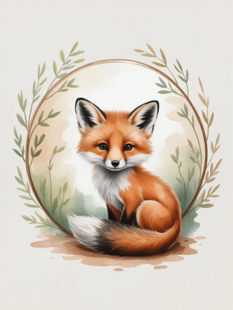 Finn the little Fox pellicola backlit da Klitzeklein