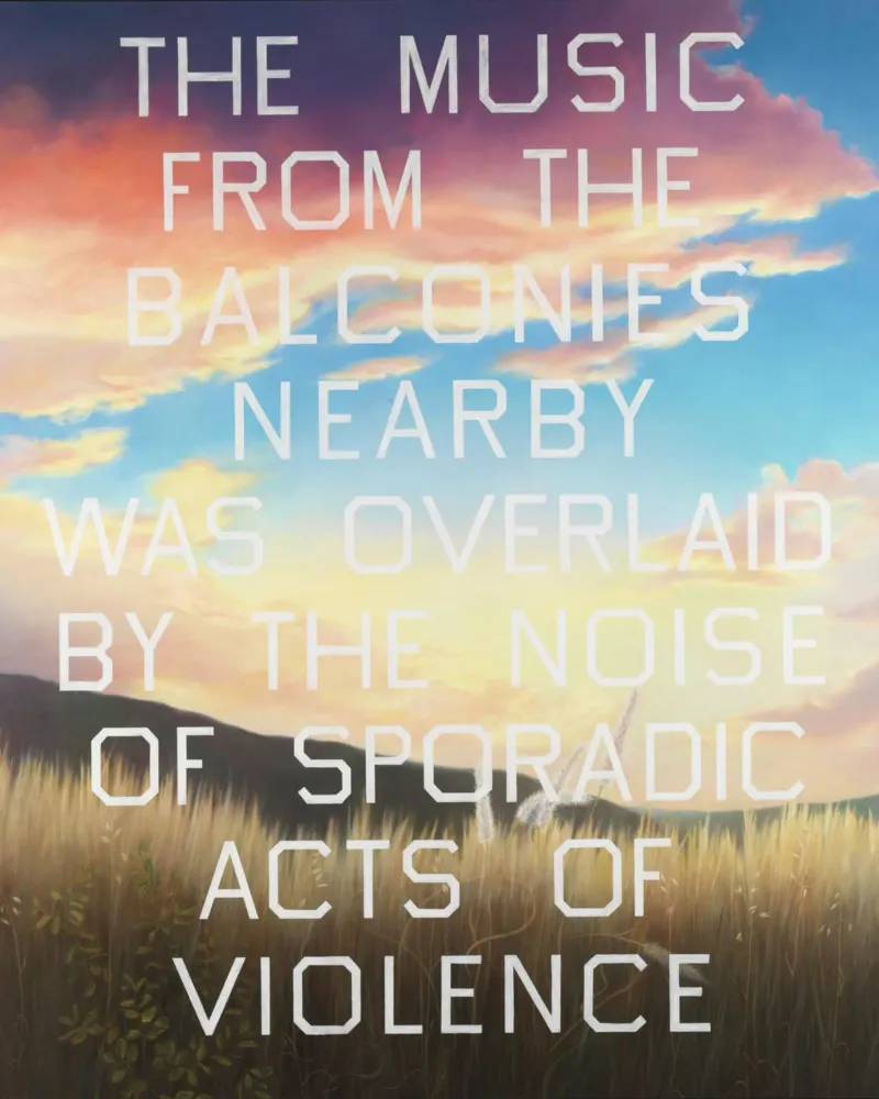 Ed Ruscha The Music from the Balconies hahnemühle by Marcobarshop