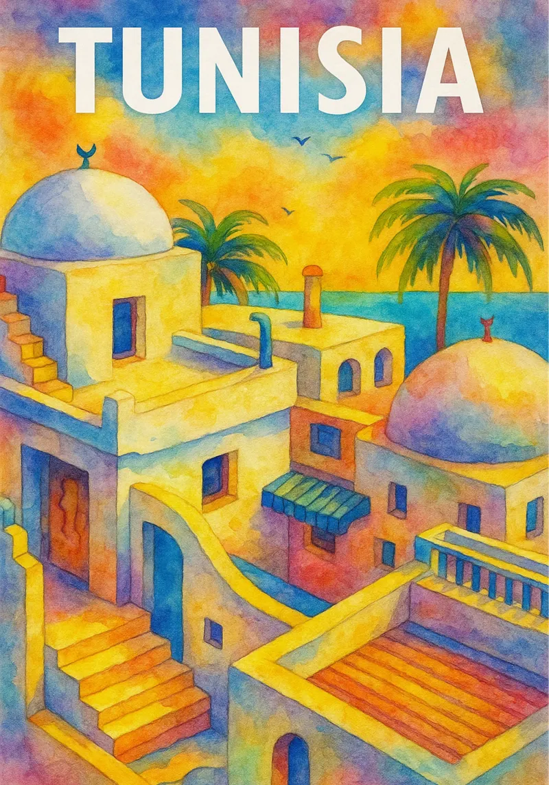 Tunisia Dipingere l'immaginazione pellicola backlit da Diamond