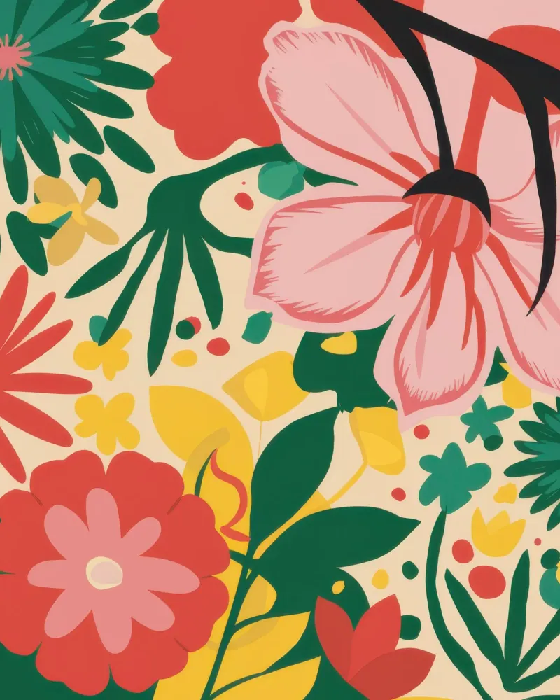 Folk Art Floral Garden Hahnemühle von Veil Maya