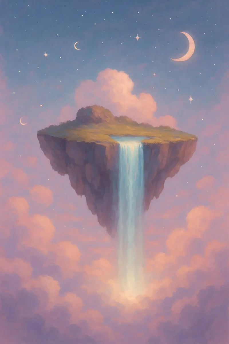 Cascate Celestiali - Un sogno sopra le nuvole pellicola backlit da Graceful Desine