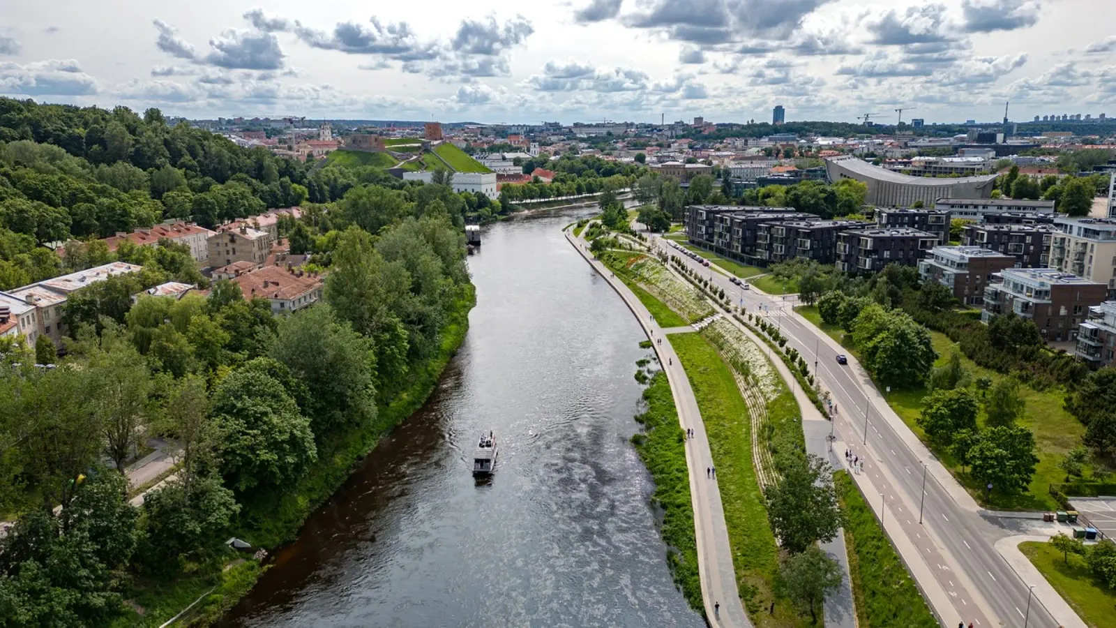 Aerial view of Vilnius, Lithuania hahnemühle by anderm