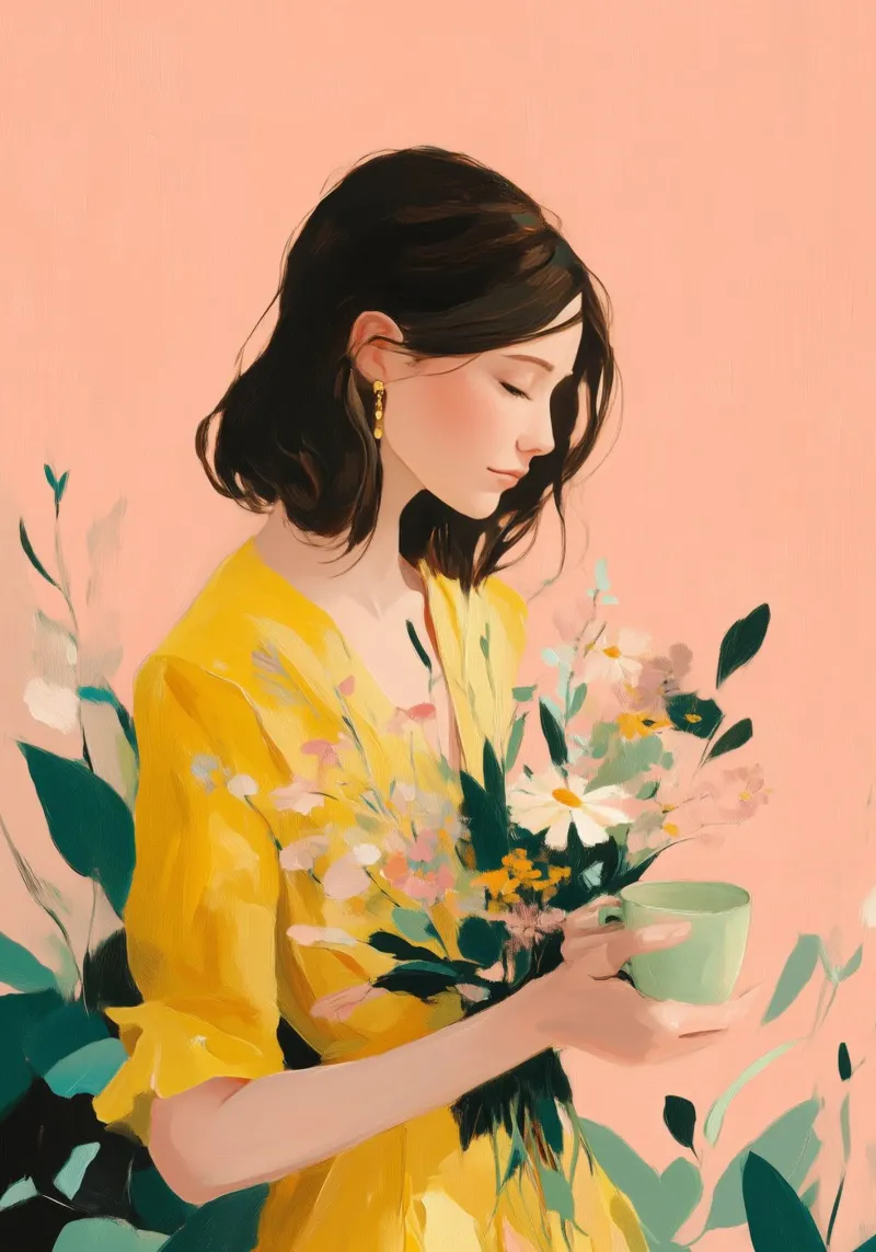 Beautiful Things Don't Ask for Attention I canvas van Clara August