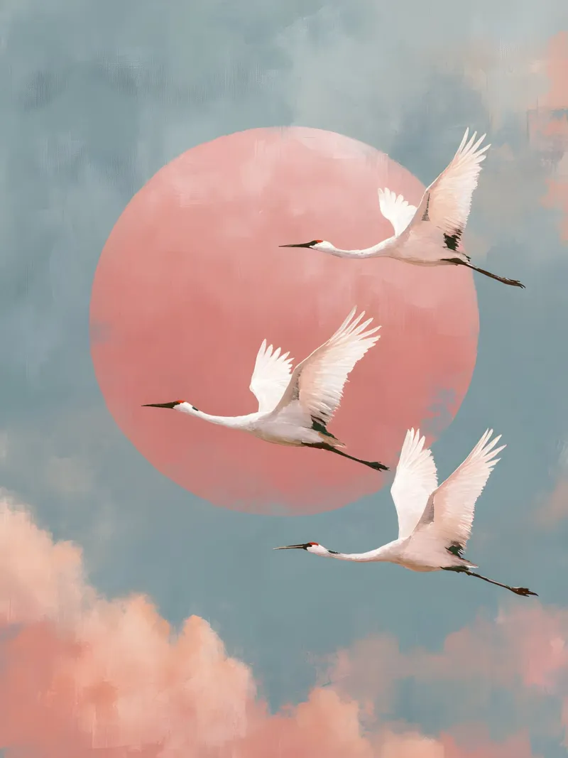 The Cranes alluminio dibond da Gypsy Galleria