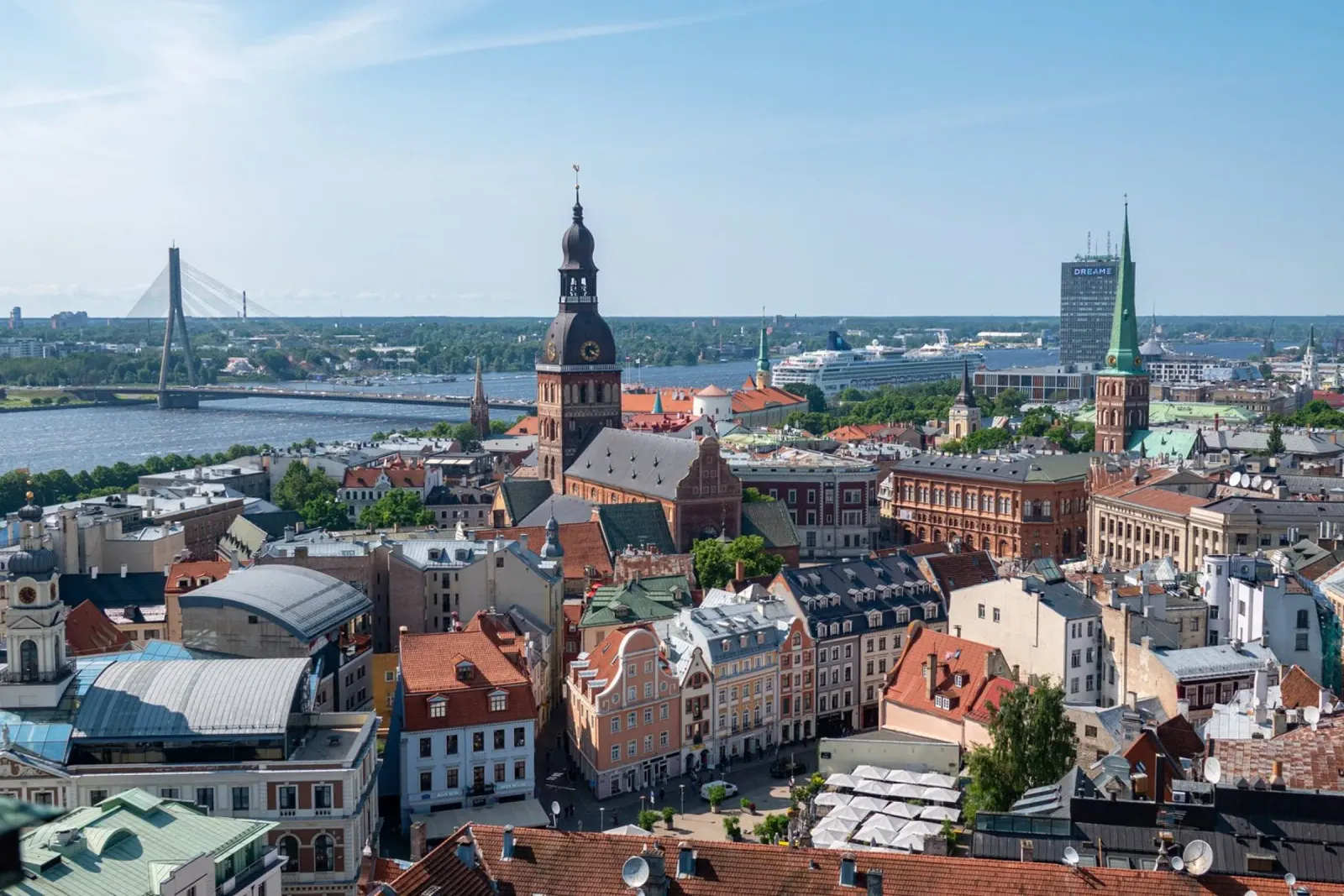 View of Riga, capital of Latvia canvas by anderm
