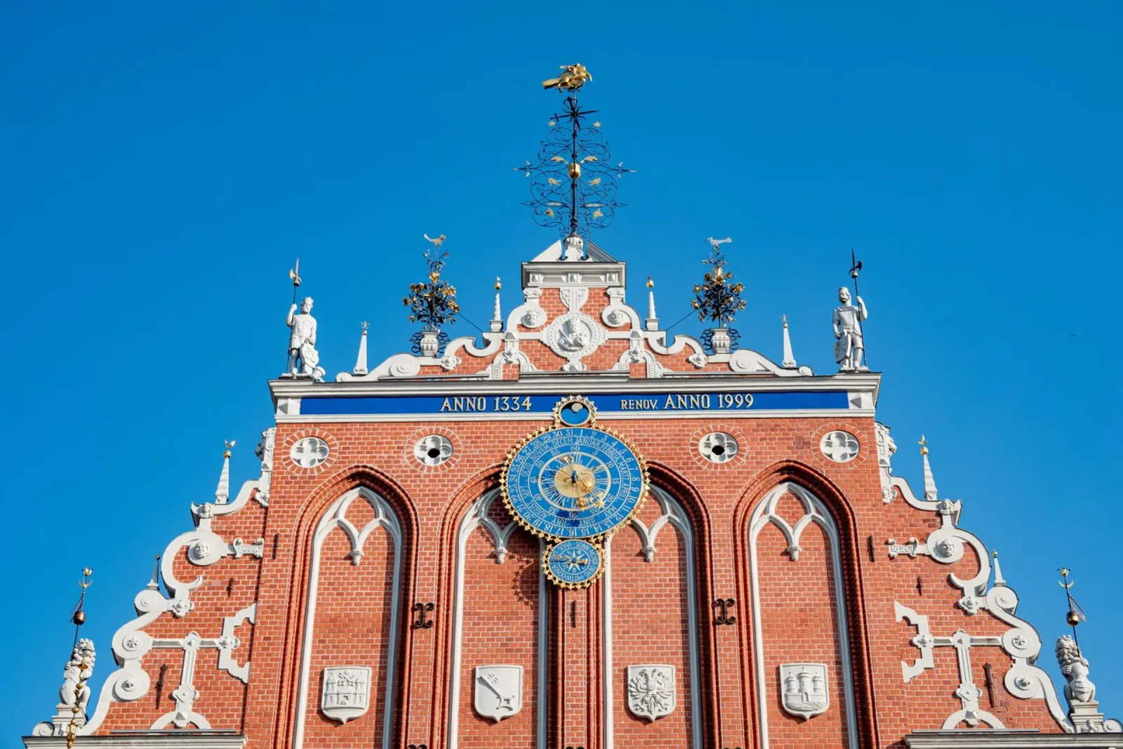 Casa delle Teste Nere, Riga, Lettonia poster da anderm