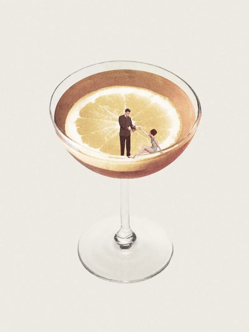 Maarten Leon - Cocktail al limone pellicola backlit da Kunairaisem