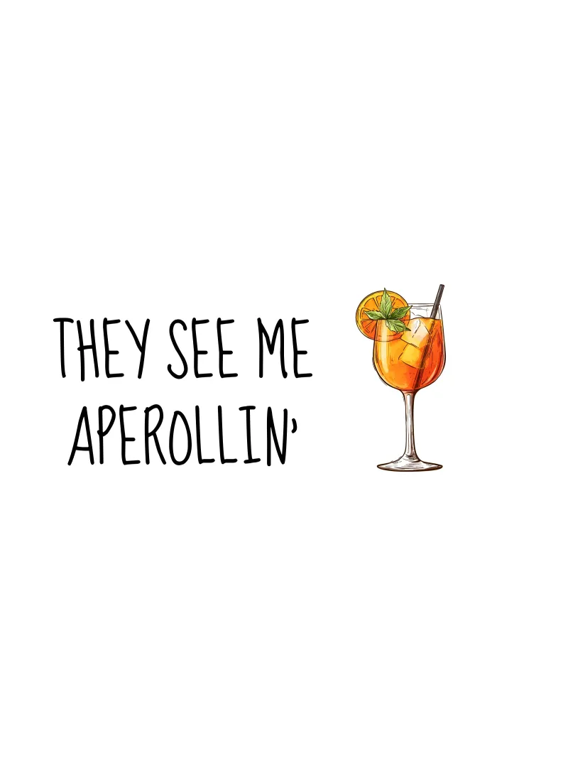 Aperollin' poster met kunststof frame van Gift Ideas