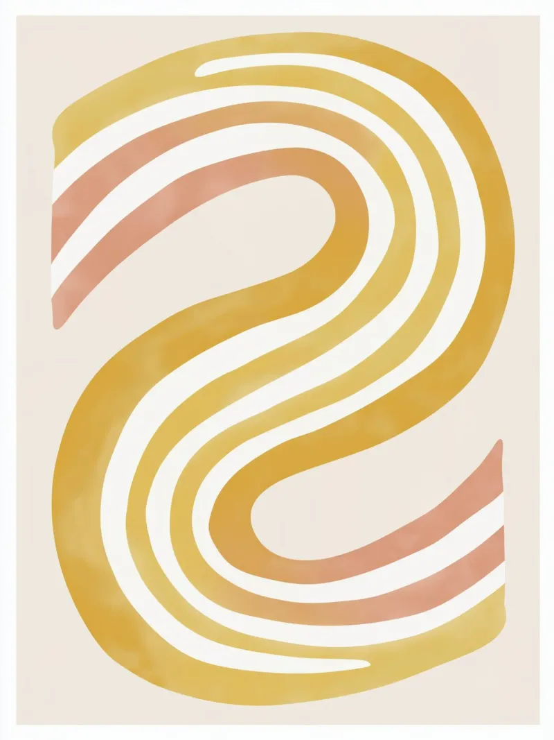 Abstract in soft colors hahnemühle by Pictura