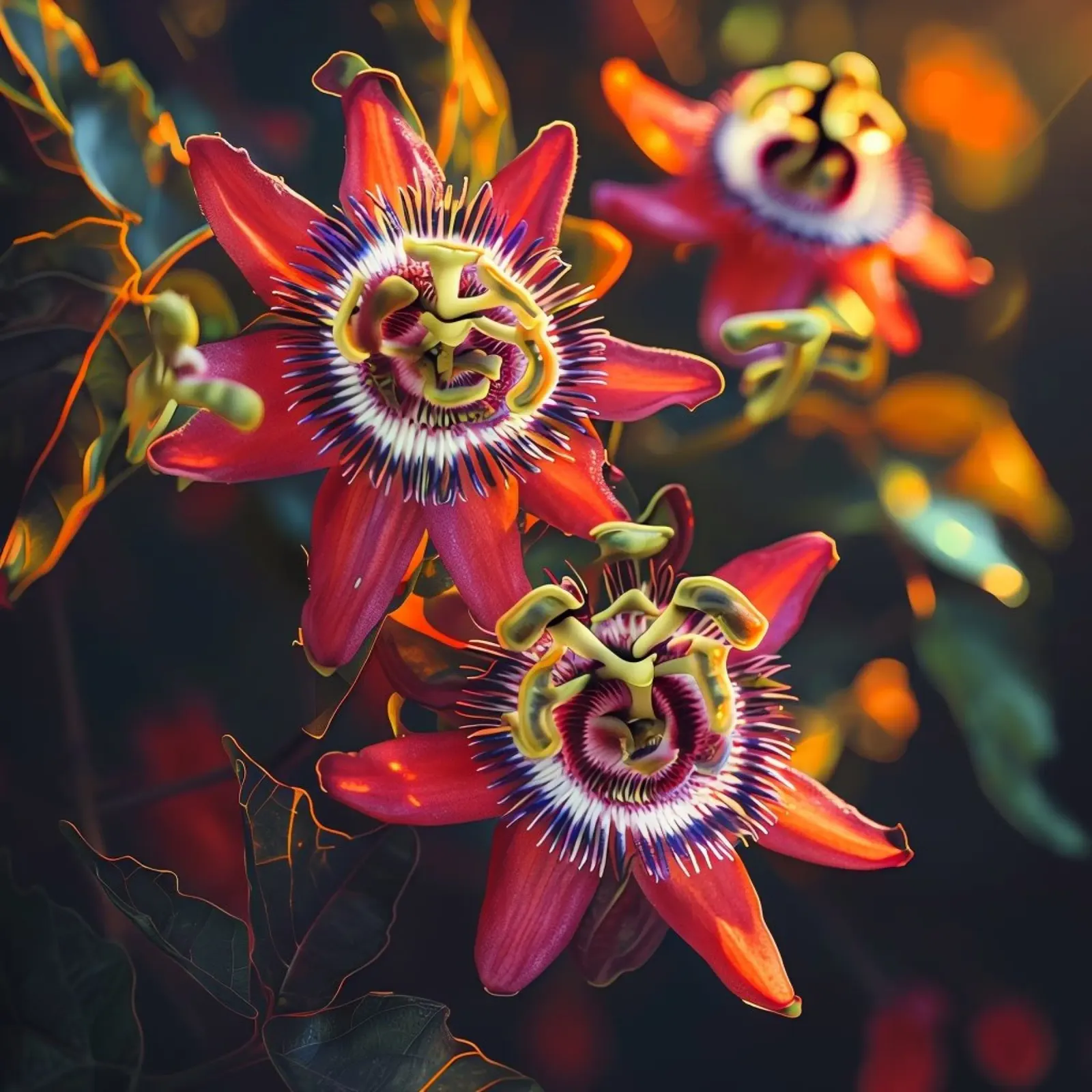 Fluisterweide canvas met Baklijst van Bold Blooms