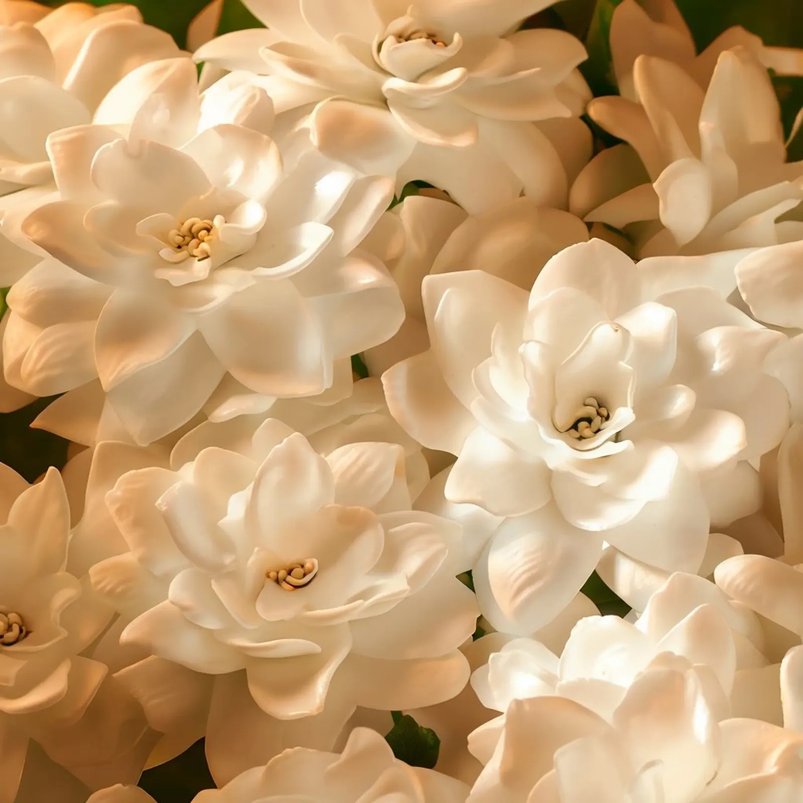 Fluisterweide canvas met Baklijst van Bold Blooms