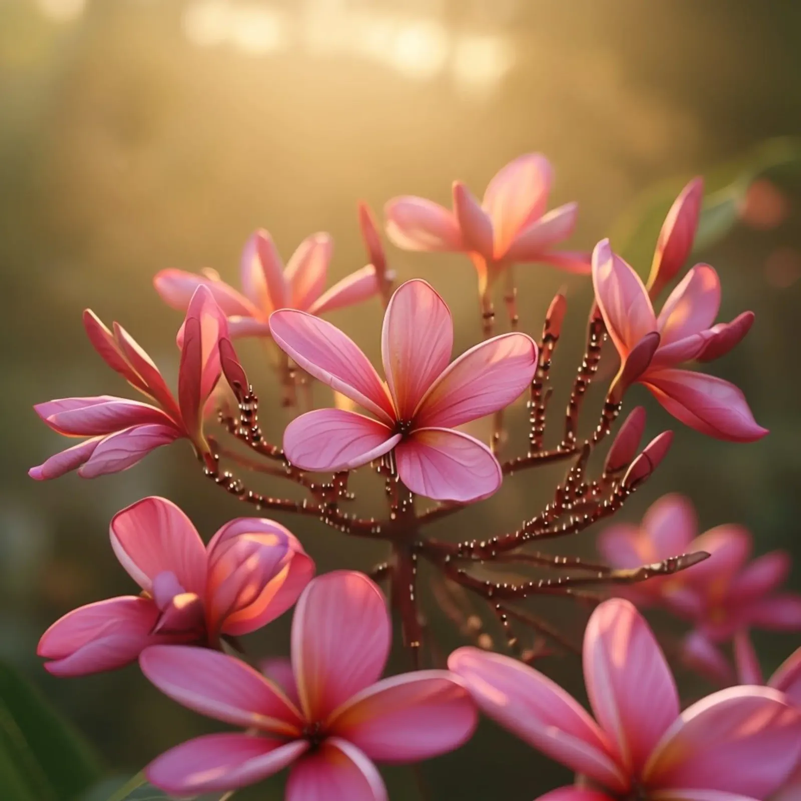 Fluisterweide canvas met Baklijst van Bold Blooms