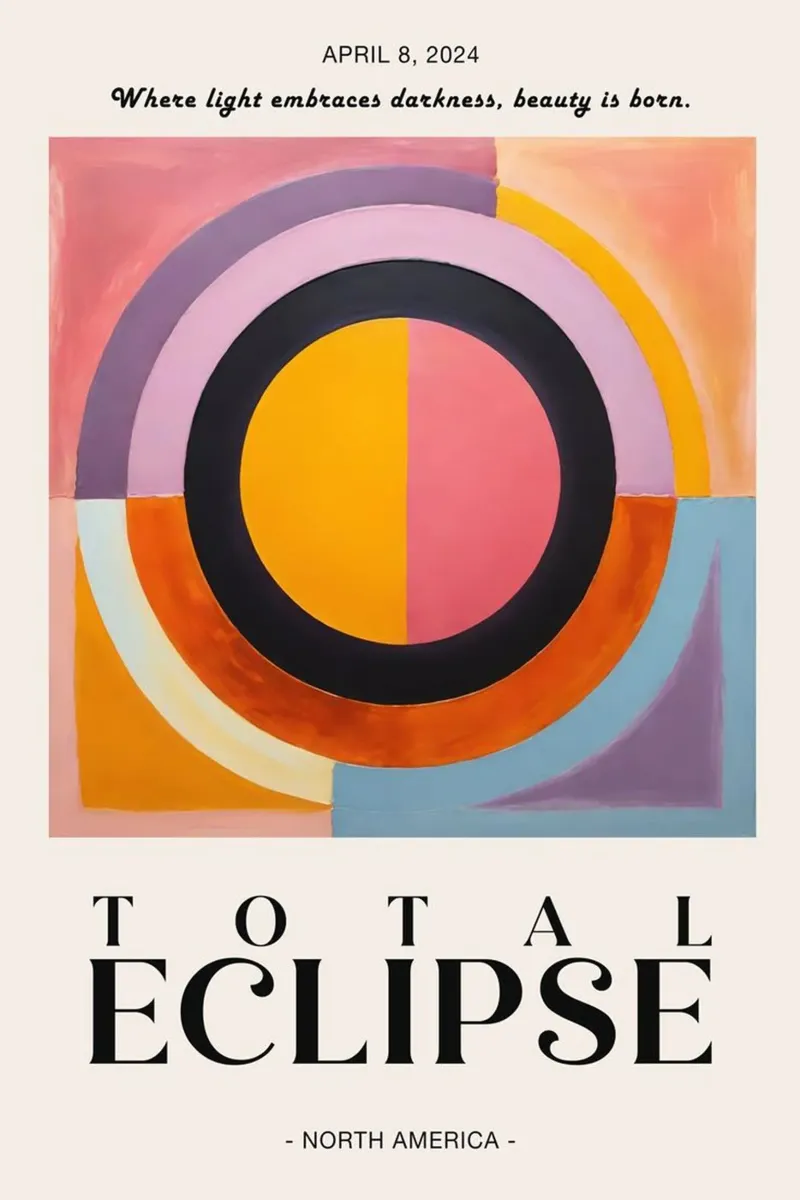 Eclipse total metacrilato de cosmos studio
