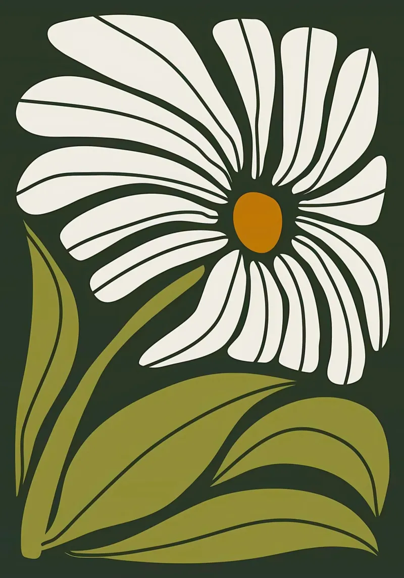 Fiore astratto di Groovy pellicola backlit da Daron